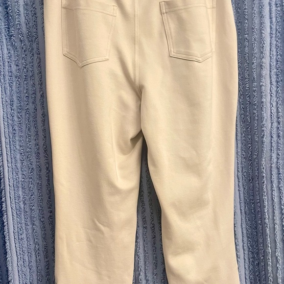 Belle by Kim Gravel Tan ankle pants with Zippers. Size 12. - Picture 5 of 9